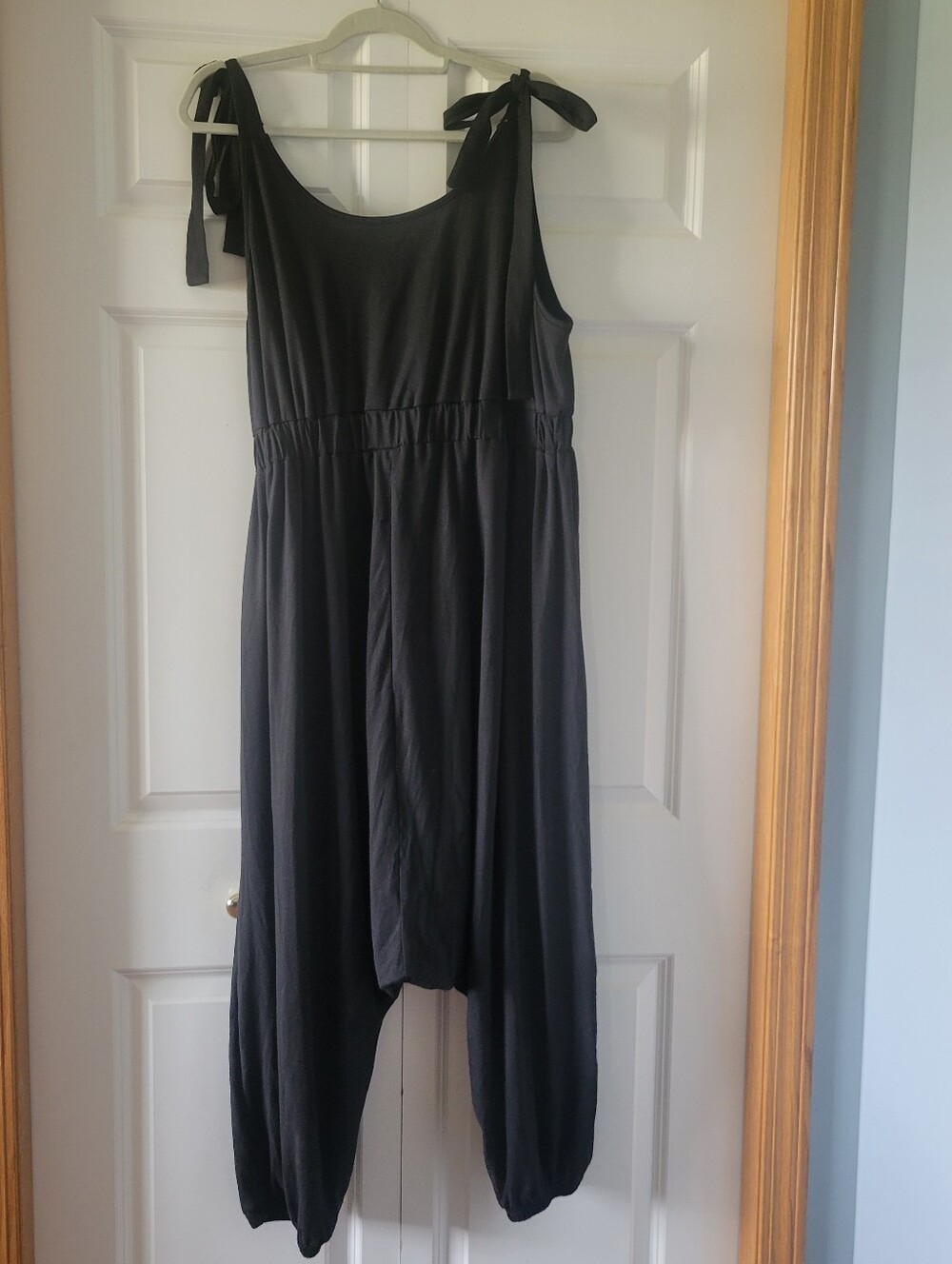 Shein Curve Womens Size 2XL Black Poly Blend Romoer Jumpsuit